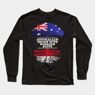 Australian Grown With Monacan Roots - Gift for Monacan With Roots From Monaco Long Sleeve T-Shirt